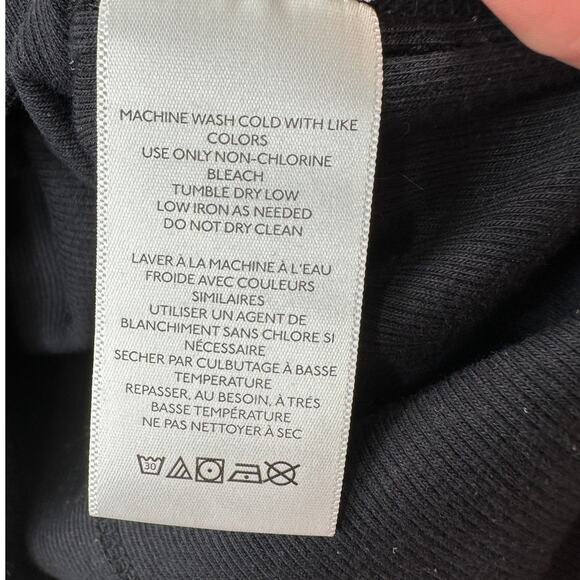 We The Free Black Round Neck Sleeveless Kate Shirt Ribbed Tank Top S - Picture 8 of 14